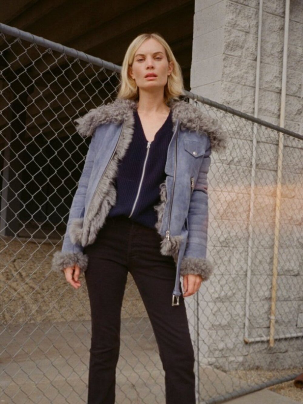 Sandy Liang Skyla Suede Jacket - Size 36/XS - Picture 4 of 5
